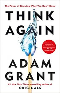 Think Again by Adam Grant front cover of Think Again